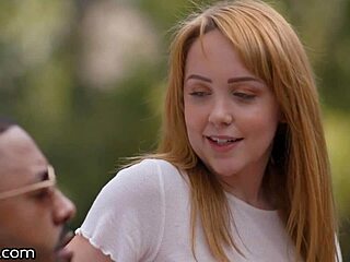 DarkX's cute teen Nikole Nash twerks her ass on monster black cock lap dance style