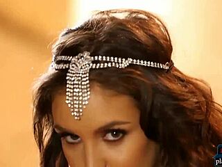 big boobs centerfold milf jaclyn swedberg does a sensual striptease undressing her shaved pussy