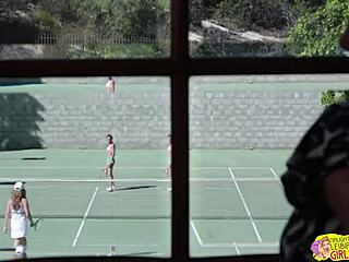 Julia Ann and Tanya Tate lick adorable Sydney Cole in taboo lesbian play