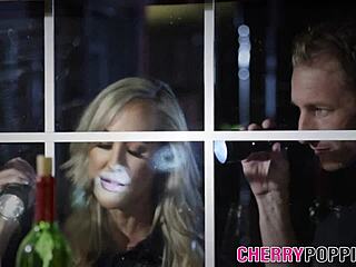 Teen Milf Threeway Explodes with Jizz in Mouths Outdoors!