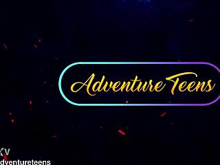 Emily white's skinny shaved ass gapes wide for friends' huge black cocks in anal dap spooning piss play