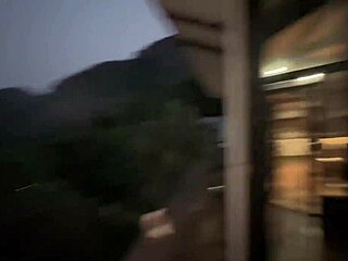 nerdzinha safada offers tight bucetinha on veranda hoping no one spots