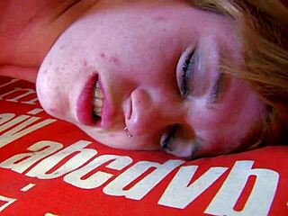 Pretty Blonde Bound Deepthroats In Leather Heels.