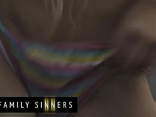 skinny blonde fucks uncle-in-law deepthroat cowgirl cumshot on shaved pussy