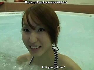 Pickup fuck scene 2 with hot blonde and asian outdoors 😜💦.