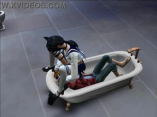 sims 4 toilet pussy lick and muff diving action