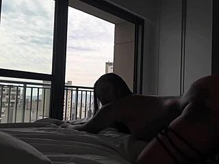 Latina In Sheer Lingerie Gets Bent Over For Doggystyle Creampie In Fishnets And Toys