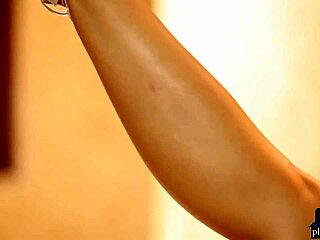 big boobs centerfold milf jaclyn swedberg does a sensual striptease undressing her shaved pussy