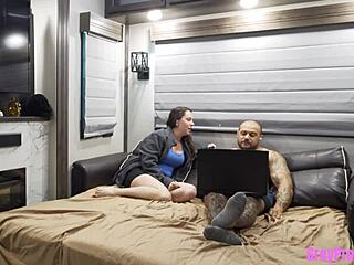 chat roulette got wild when my step-bro claimed my virginity in a taboo ride