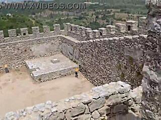 Damiana Flowers Sextrip Europe Ep3: Curvy Brazilian Trans Fucks in Tourist Castle