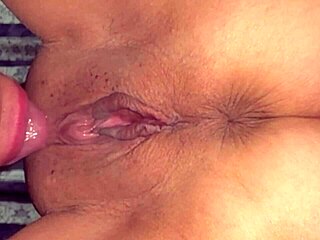 Amateur wife's shaved pink pussy 318 days post virginity close up