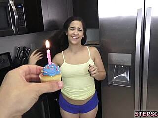Tiny 18yo Blonde with Braces Loses Virginity on My Birthday!