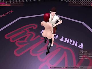 She loses kinky fight club bout to kat riding cowgirl hard