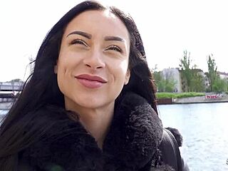 german scout grabs perfect latina teen caramella for outdoor casting fuck