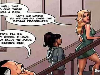 Cheating Husband Fucks Sexy Ebony Maid In Kitchen