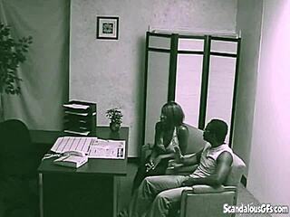 black office couple caught fucking hard on hidden cam!