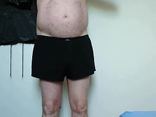 Bodysuit stockings demonstration stretches tight fabric perfectly