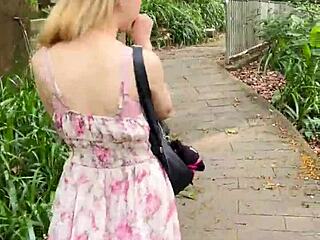 asian babe squirts hard outdoors flashing her wet pussy 💦🏔️