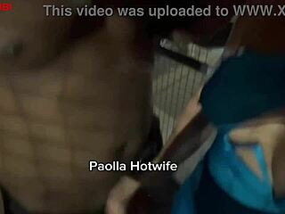 paolla hotwife flashes cuckold outdoors with nego rubi's monster bbc pounding