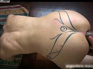 imagine her heels slipping as huge toys fist that slutty ass