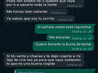 whatsapp chat with friend's boss oscar leads to creampie fuck