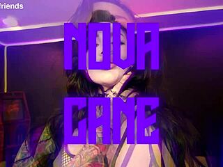 Nova Cane naughty goth gf rides face licks pussy cowgirl lingerie fun 🔥👅
