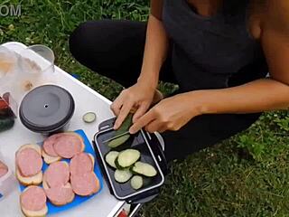 Vacation Stepmom Sex Tape Compilation Outdoor Fun