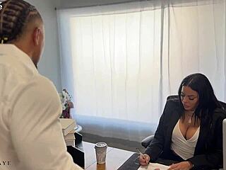 luna star gettin fucked rough in the office