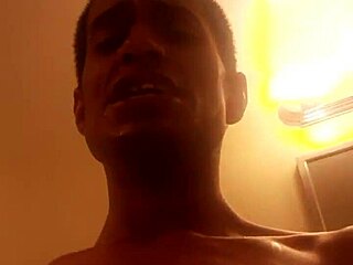 First Time Swallowing My Own Huge Cum Load