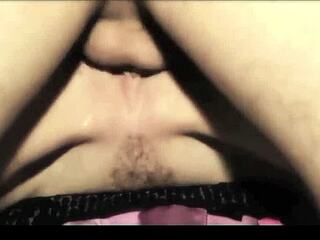 Skilful blonde Cyprus dances before gangbang double penetration on bar counter