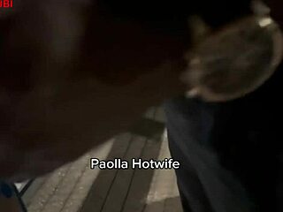 paolla hotwife flashes cuckold outdoors with nego rubi's monster bbc pounding