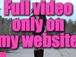 Jeny Smith teases butt outdoors