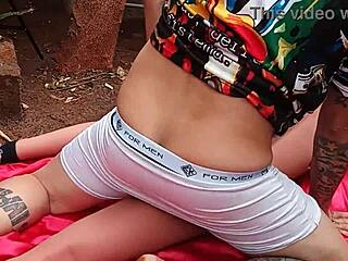 swollen ass fuck doll gets pounded by sex toy