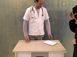 dirty talking asian bbw patient bends for doctor's fat cock doggystyle