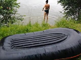 Vacation Stepmom Sex Tape Compilation Outdoor Fun