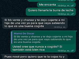 whatsapp chat with friend's boss oscar leads to creampie fuck