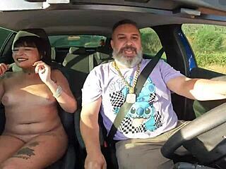 18yo bella oliveira jumps in car for raw pounding 😈🚗💦