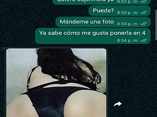 whatsapp chat with friend's boss oscar leads to creampie fuck