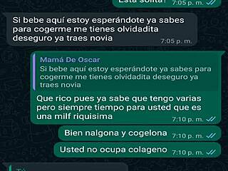 whatsapp chat with friend's boss oscar leads to creampie fuck