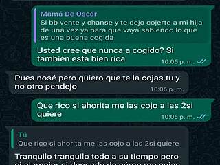 whatsapp chat with friend's boss oscar leads to creampie fuck