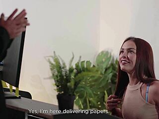 Secretary Fucked in Boss's Bed While He's Away?