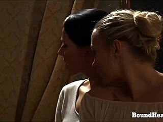 Dom Lesbian Maid Fingers Big Boob Puffy Nipple Slave