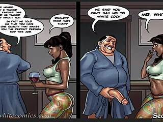 Cheating Husband Fucks Sexy Ebony Maid In Kitchen