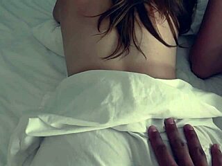 two hot brunettes invite neighbor for bareback threesome ass shaking