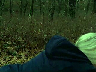 two perverts drag bubble butt milf slave deep into forest for anal crawl