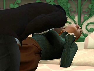 sims 4 vampire babe seduces kissing chubby nerd teen for wet pussy licking 👅😈