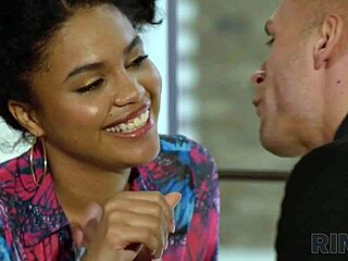 Brunette Rimjob Goddess Licks Ebony Ass Wild!