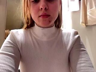 hey teens fuck hard in public changing room with massive cumshots