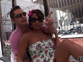 Brazilian milf trembles as Nacho Vidal's huge cock pounds her hairy pussy