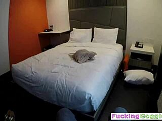 brunette hooker bends over for pov doggy cumshot pounding